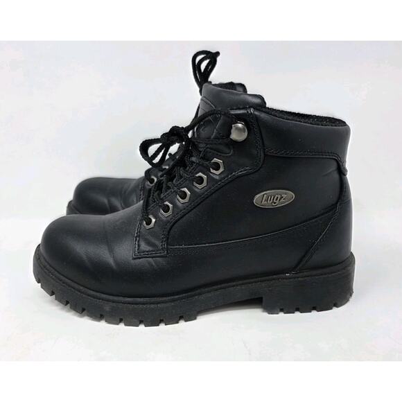 Lugz Mantle Mid Round Toe Chukka Womens Black Casual Boots 7 Moto WMANTLMV-001 - Picture 1 of 9